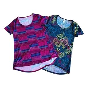 Lularoe (Set of 2) Classic Tee Shirts Size XXS